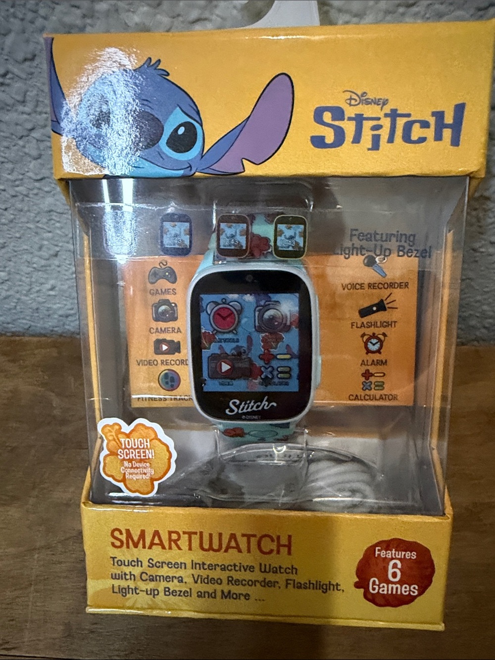 Kids' Blue Stitch Smartwatch - Touch Screen Interactive Wearable